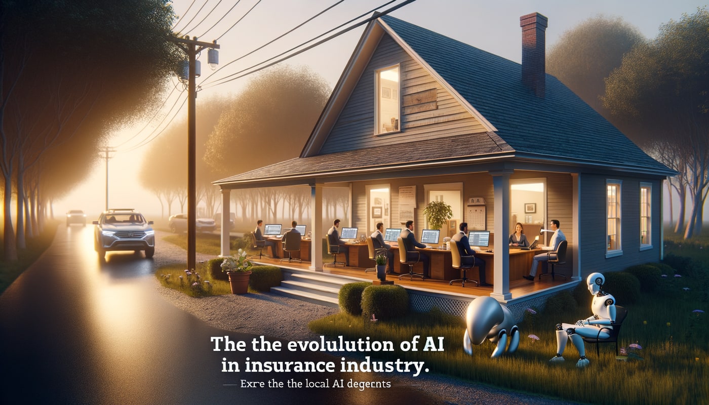 Photorealistic contextual image for: AI's Evolution: The Modern Insurance Agent's Enduring Value